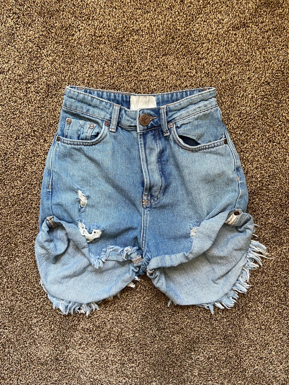 Oneteaspoon High Waist Bandit Jean Shorts Size 23